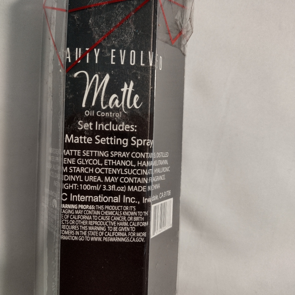 BEAUTY EVOLUTION MATTE OIL CONTROL SETTING SPRAY.